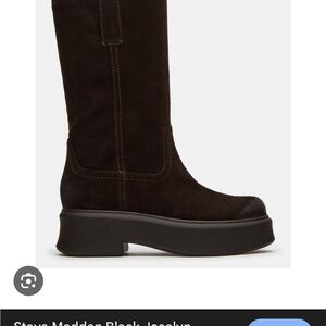 Steve Madden joselyn Dark suede Brown Boots